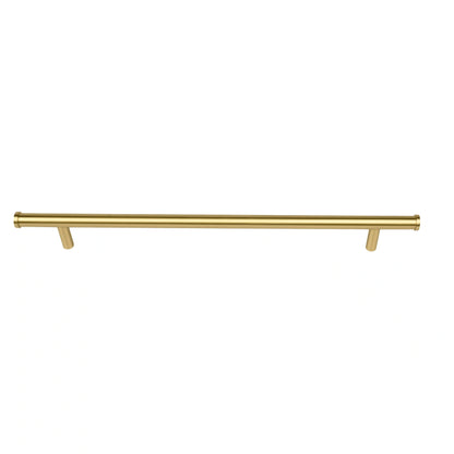 Mantara Eleanora Handle B-0058 is a modern solid brass handle in brushed gold, ideal for cabinets, doors, and wardrobes.