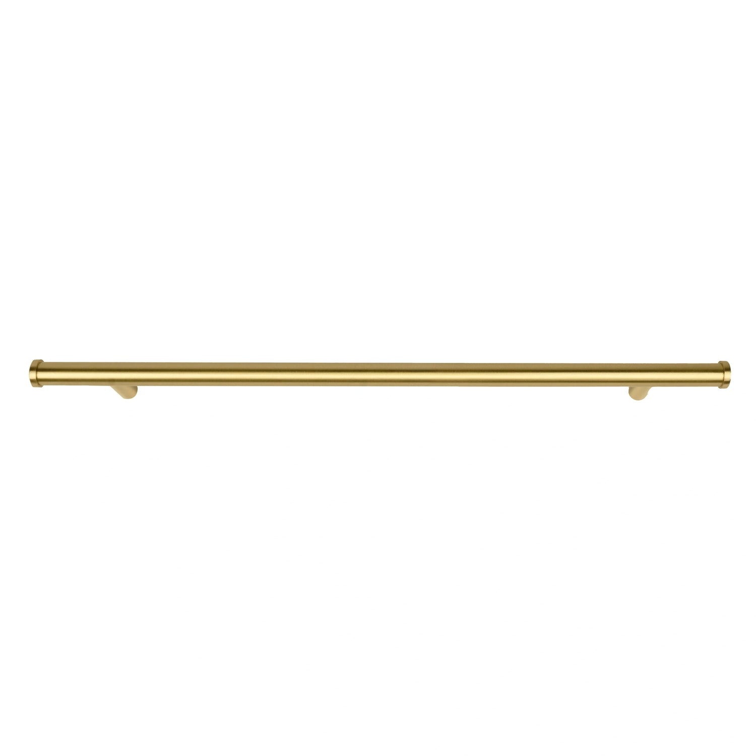 Mantara Eleanora Handle B-0058 is a modern solid brass handle in brushed gold, ideal for cabinets, doors, and wardrobes.