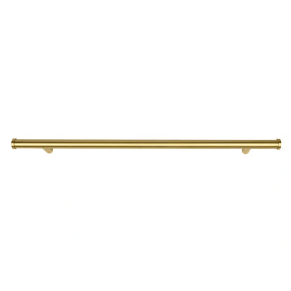 Mantara Eleanora Handle B-0058 is a modern solid brass handle in brushed gold, ideal for cabinets, doors, and wardrobes.