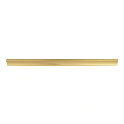 Mantara B‑0078 Galactic handle in brushed brass, available in sizes from 32 mm to 400 mm, sleek modern pull for wardrobes, doors, drawers and kitchen cabinets by Mantara.