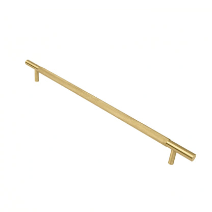 Mantara Pisa Knob B-0060 is a modern brushed brass handle in gold, ideal for wardrobes, cabinets, and main doors.