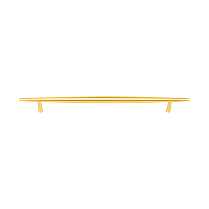 Mantara Gilded T Bar Handle B-0072 is a modern brass handle in brushed gold, ideal for wardrobes, doors, and kitchens.