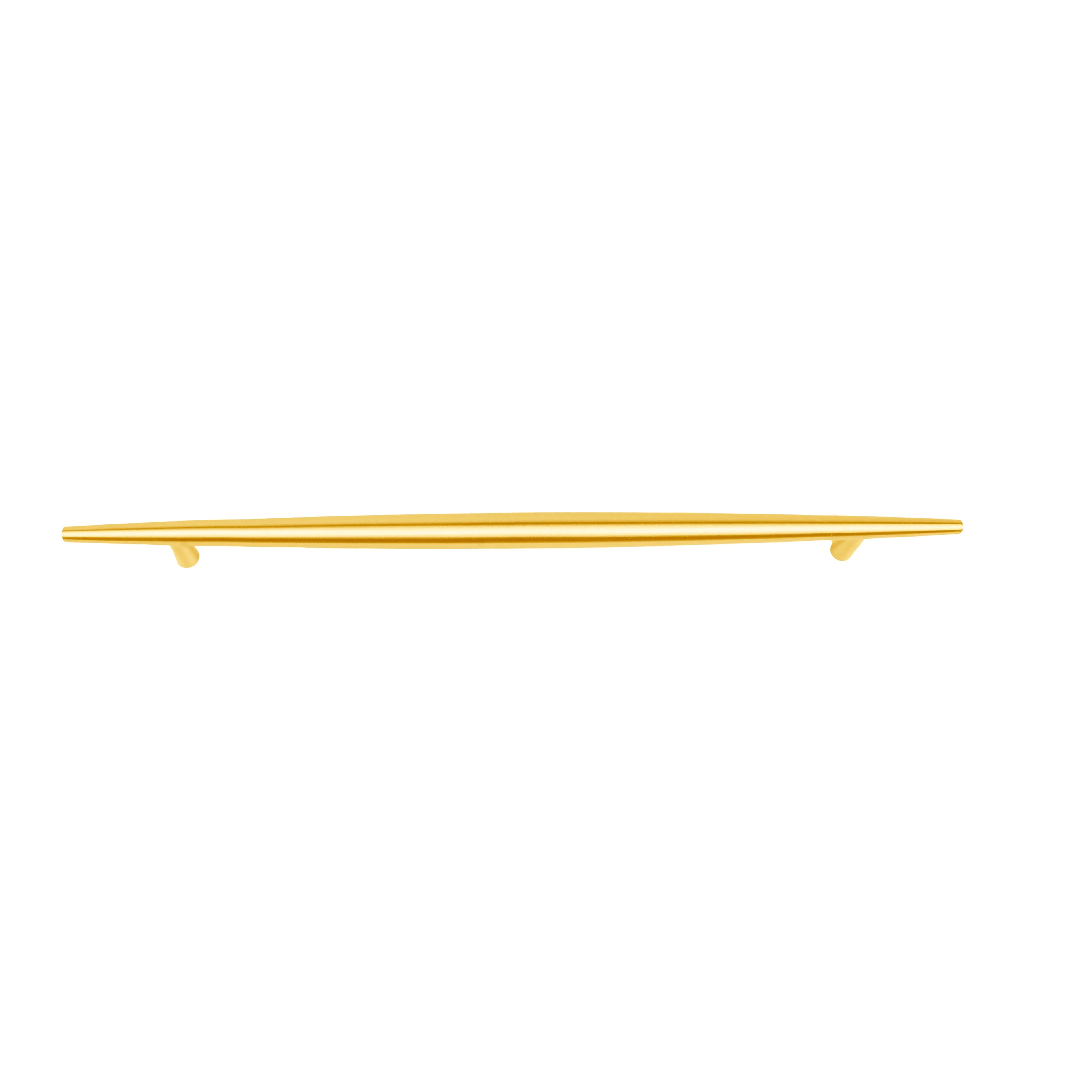 Mantara Gilded T Bar Handle B-0072 is a modern brass handle in brushed gold, ideal for wardrobes, doors, and kitchens.