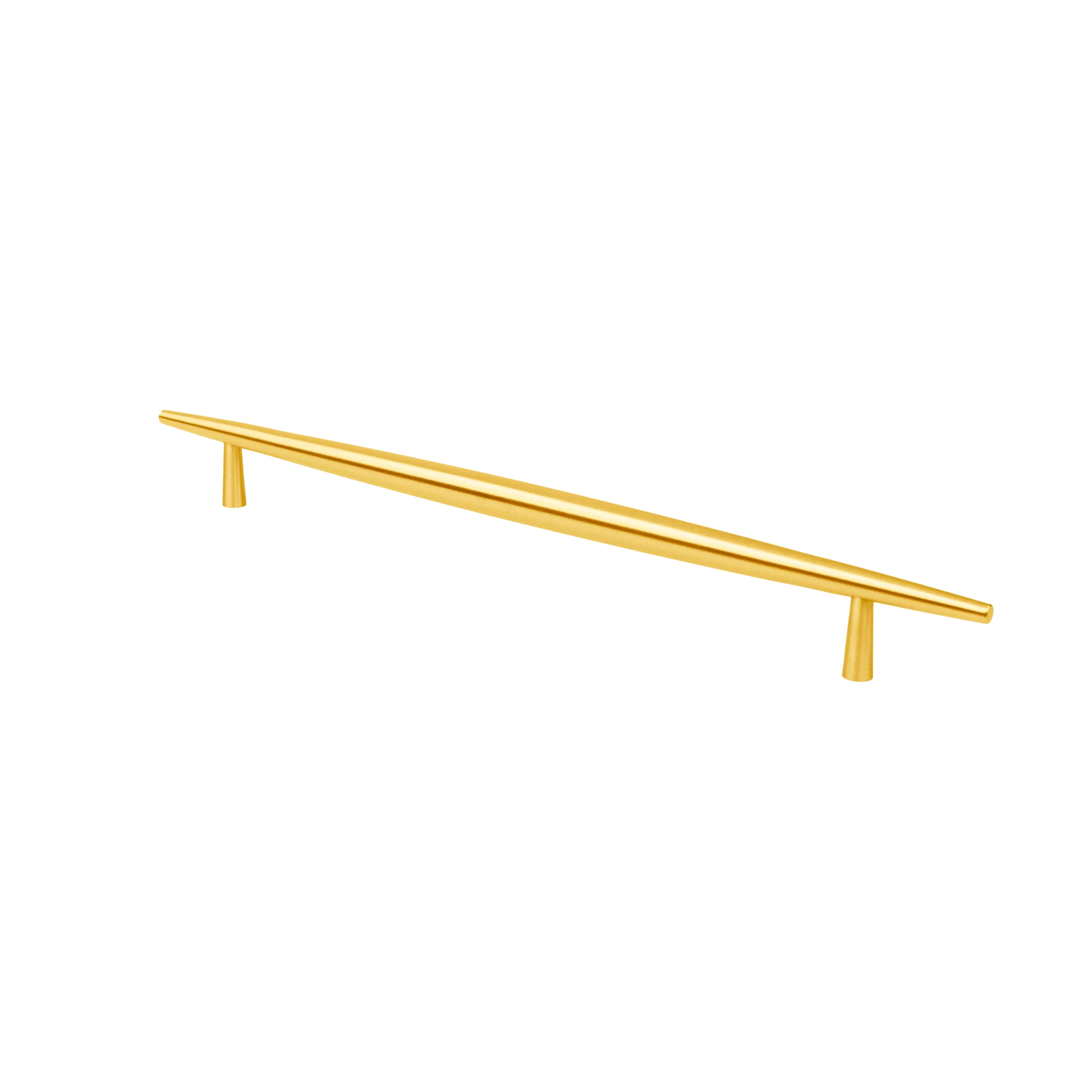 Mantara Gilded T Bar Handle B-0072 is a modern brass handle in brushed gold, ideal for wardrobes, doors, and kitchens.
