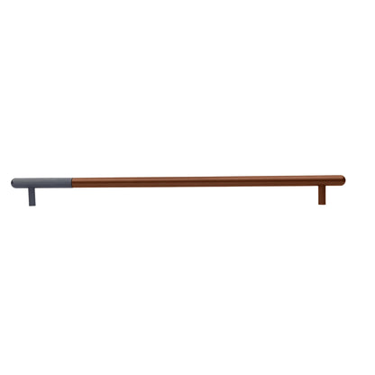 The Mantara AL-0003 Urbane Bar Handle is a modern aluminum alloy handle in black, perfect for doors and wardrobes.