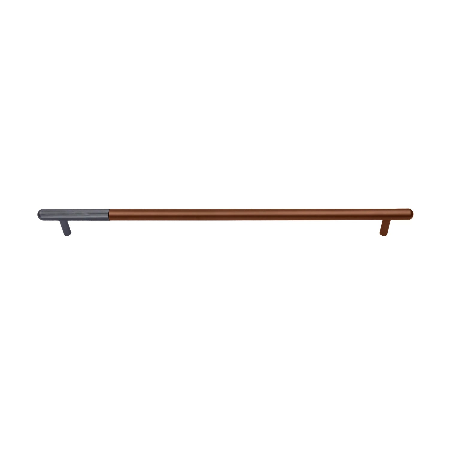 The Mantara AL-0003 Urbane Bar Handle is a modern aluminum alloy handle in black, perfect for doors and wardrobes.