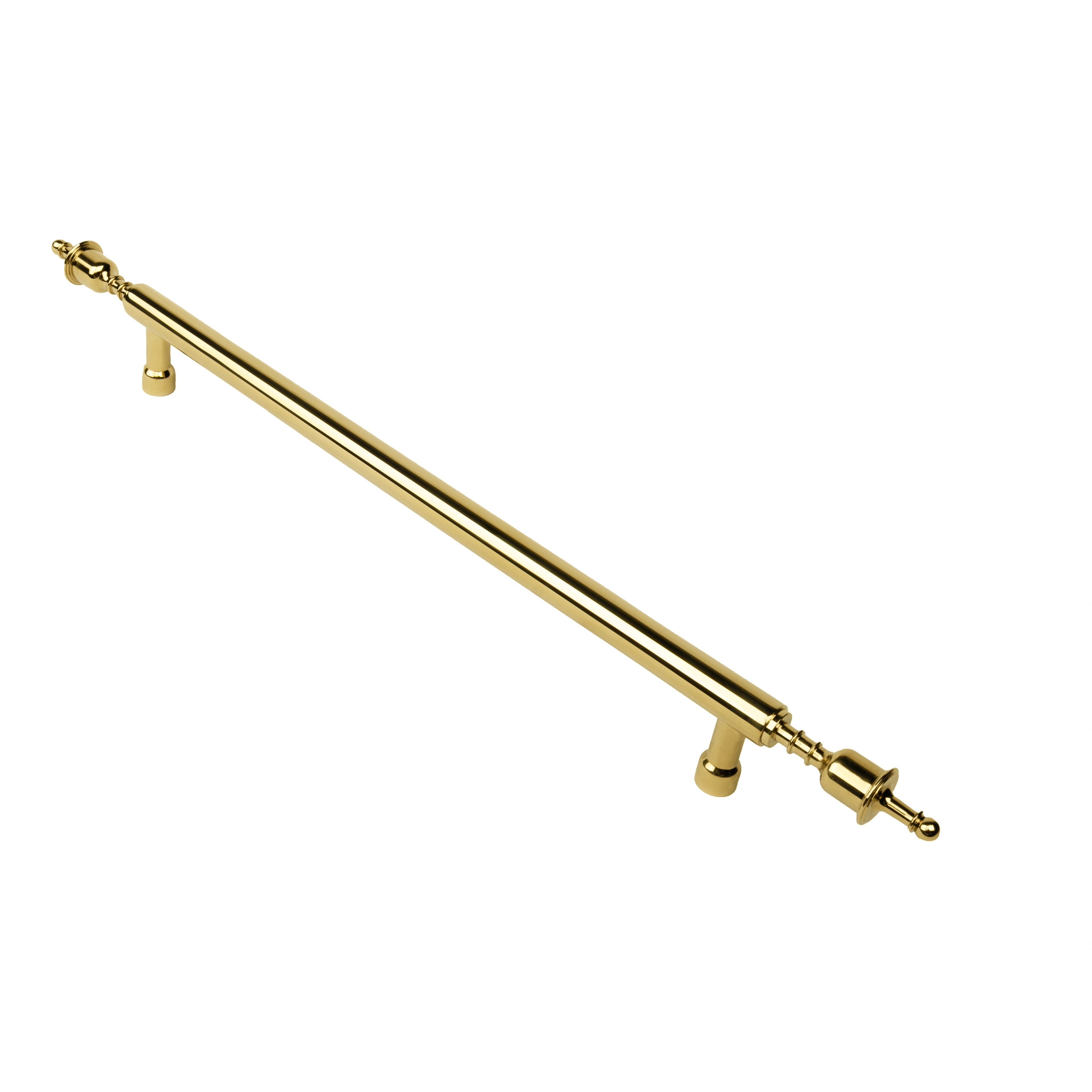 Mantara Victoria Handle B-0070 is a modern polished brass handle in gold, ideal for doors, wardrobes, and cabinets.