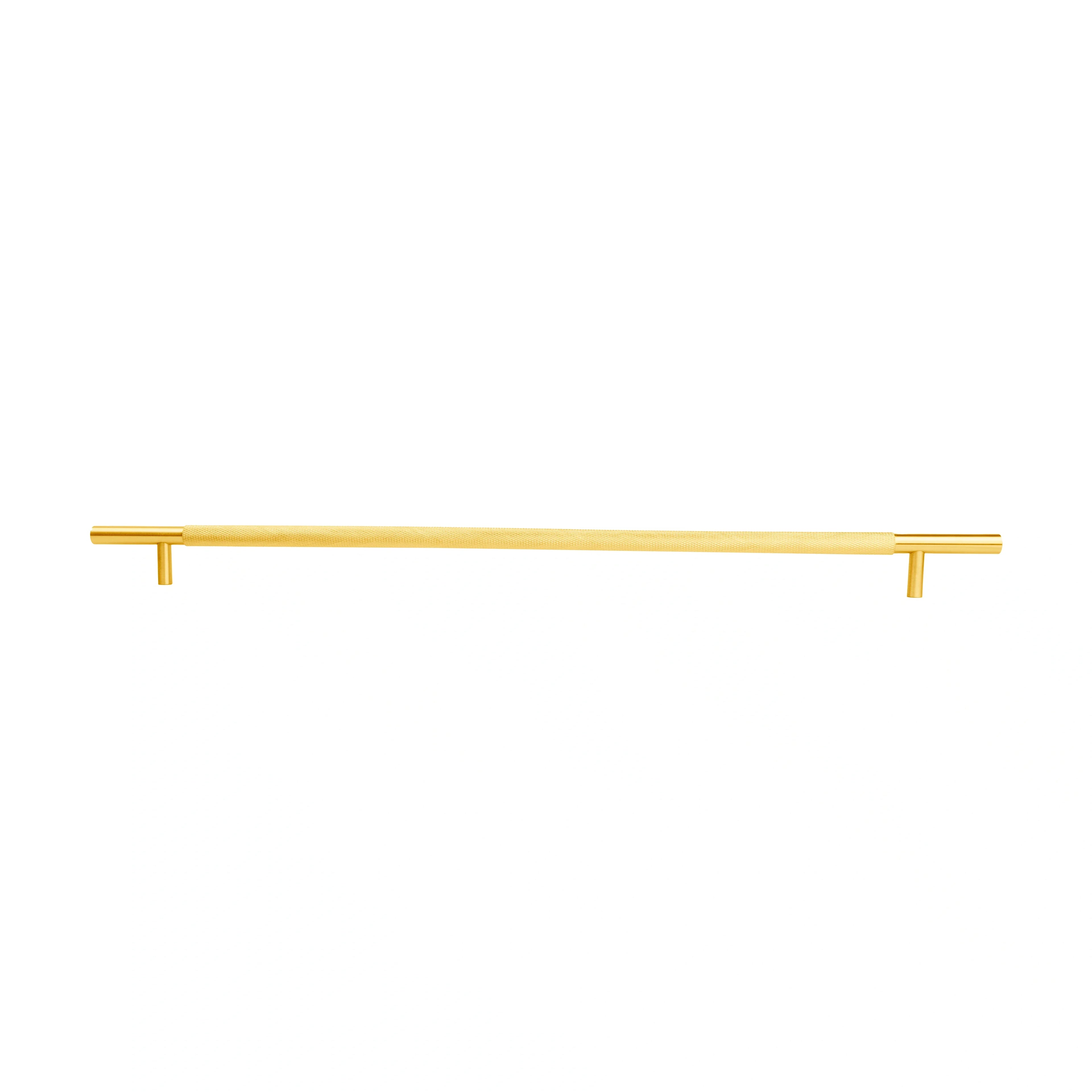 Mantara Pisa Knob B-0060 is a modern brushed brass handle in gold, ideal for wardrobes, cabinets, and main doors.