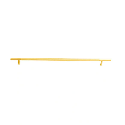 Mantara Pisa Knob B-0060 is a modern brushed brass handle in gold, ideal for wardrobes, cabinets, and main doors.