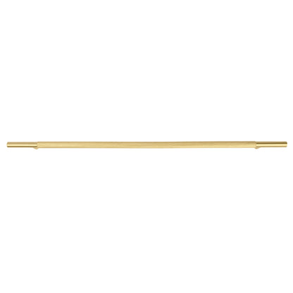 Mantara Pisa Knob B-0060 is a modern brushed brass handle in gold, ideal for wardrobes, cabinets, and main doors.