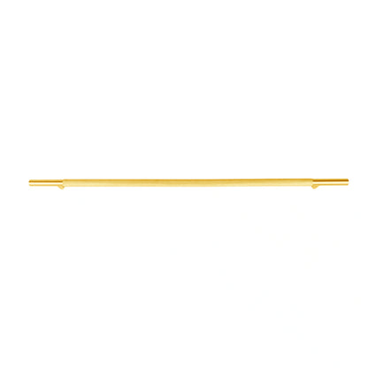 Mantara Pisa Knob B-0060 is a modern brushed brass handle in gold, ideal for wardrobes, cabinets, and main doors.