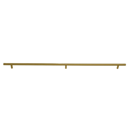 Cabinet pull handle, solid brass, brushed gold finish, Mantara, Sydney Handle, B-0080, ideal for wardrobes and kitchens.