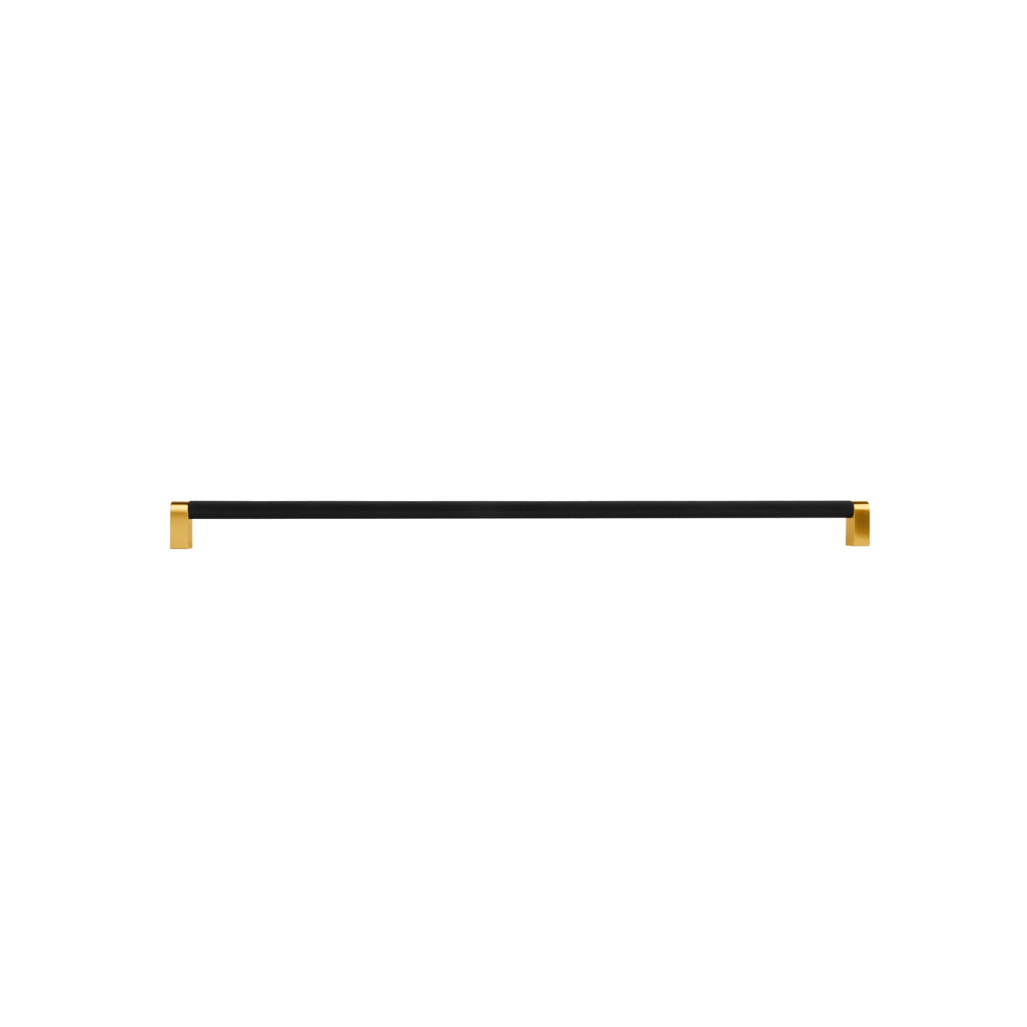Mantara Julius Handle B-0065 is a modern brushed brass handle in black, ideal for doors, wardrobes, and drawers.