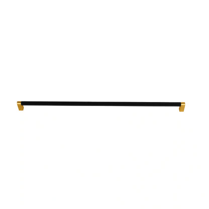 Mantara Julius Handle B-0065 is a modern brushed brass handle in black, ideal for doors, wardrobes, and drawers.