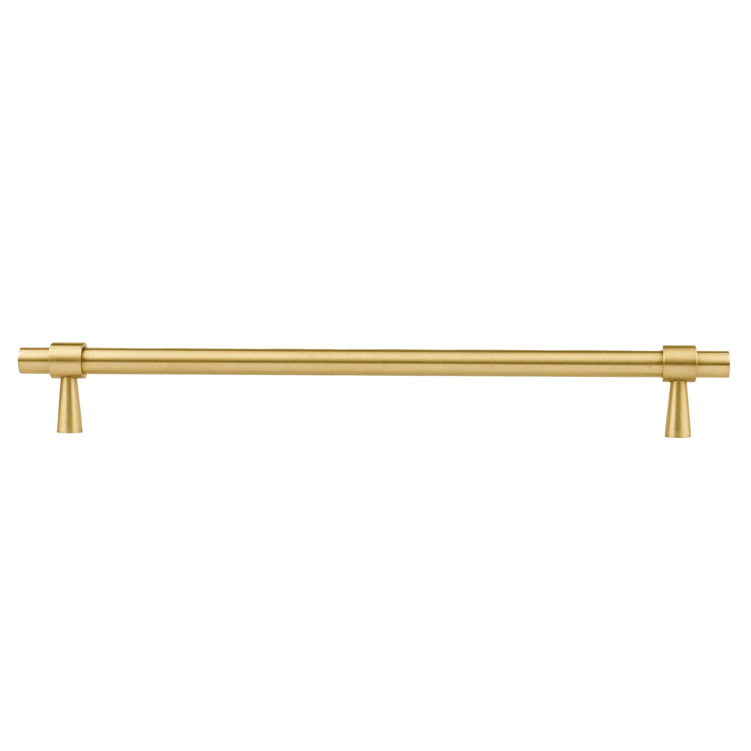 Mantara Seraphine Handle B-0054 is a modern brushed brass handle in gold, ideal for wardrobes, almirahs, and kitchens.