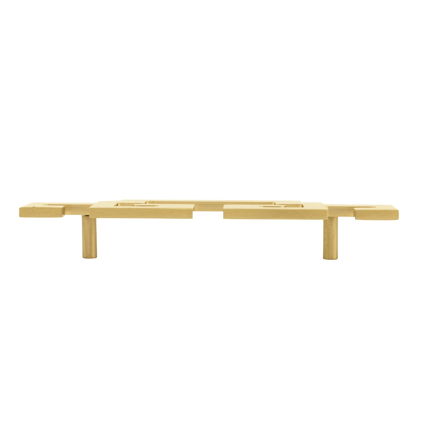 Mantara Yin Handle SKU B-0082 is a modern brass handle in brushed gold, ideal for drawers, furniture, and bedrooms.