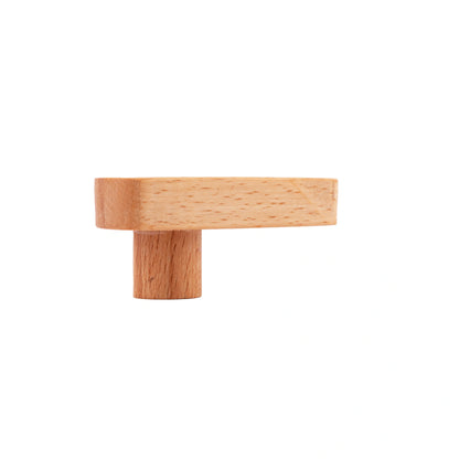 Mantara Whale Wooden Hook W-0024 is a modern wood knob and wall hook in brushed  beige finish, ideal for kids&