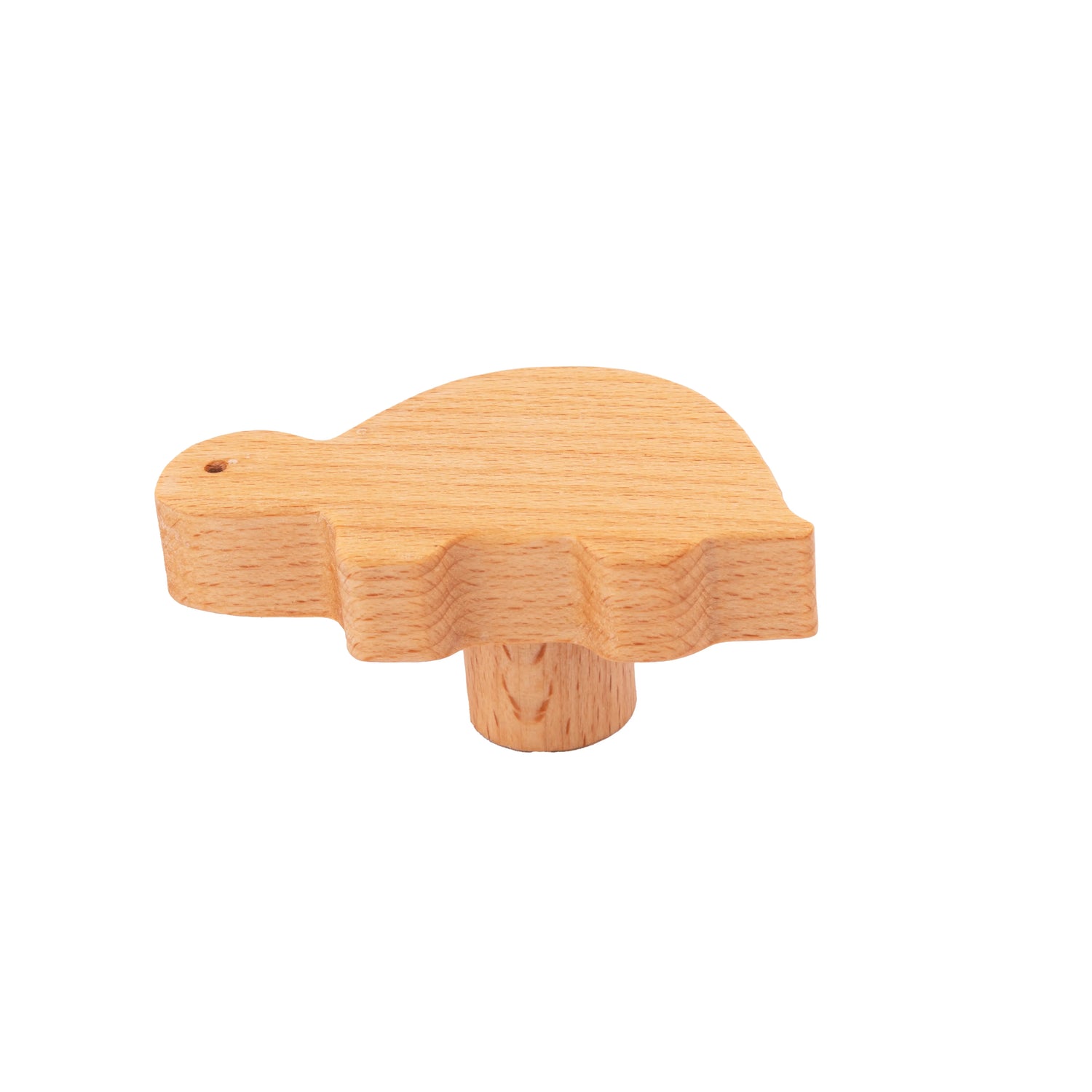 Mantara Turtle Knob  W-0024 is a modern  beige wooden knob/hook, ideal for kids’ rooms, drawers, and wardrobes.