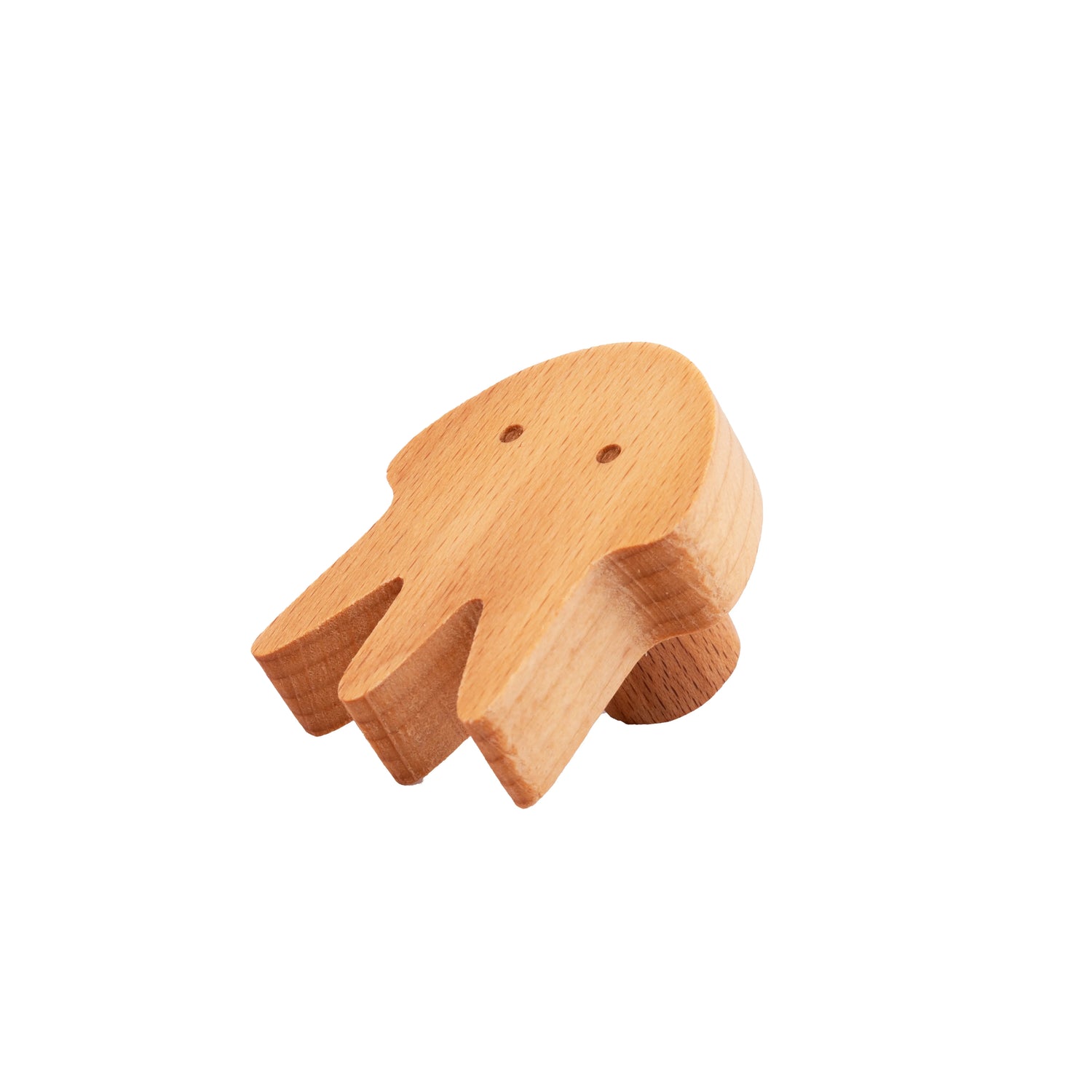 Mantara Squid knob W-0024 is a modern beige wooden knob, ideal for kids’ rooms, drawers, and wardrobes.