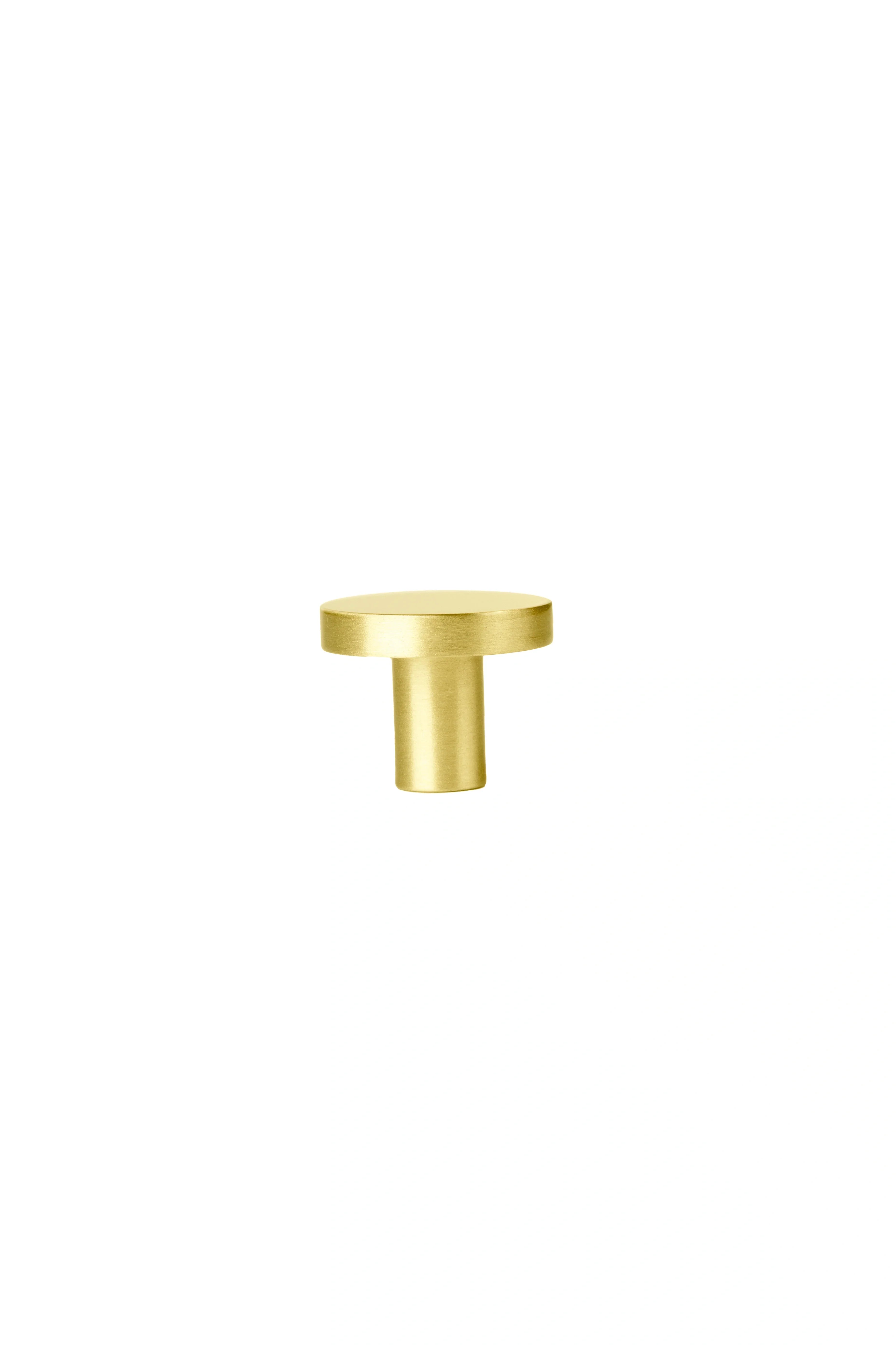 Mantara Regal Gold Knob B-0004 in brass, brushed finish, gold Ideal for furniture, cabinets, and doors.