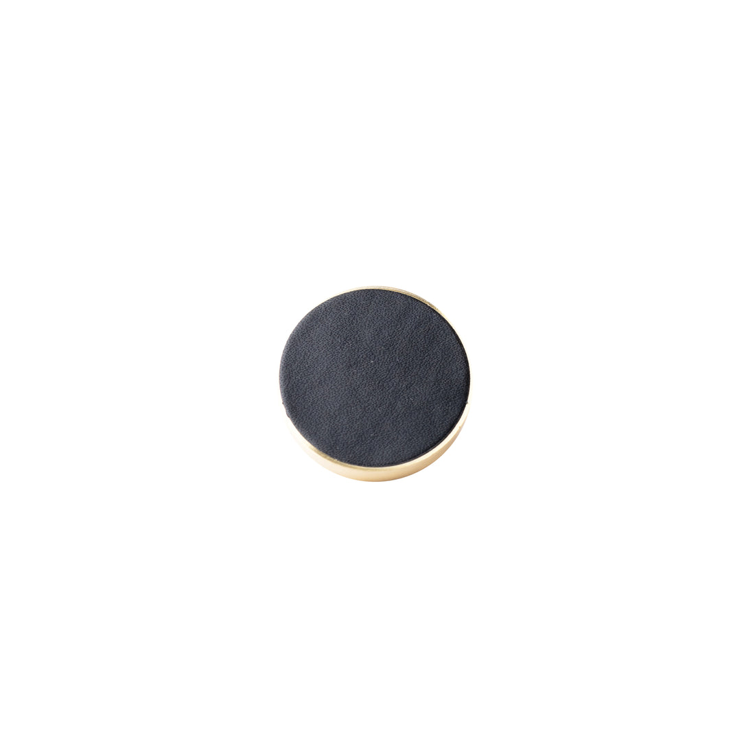 Obsidian Knob Knob 22mm / Black / Leather - M A N T A R A