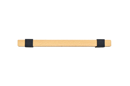 Mantara Lorien Handle  W-0028 is a modern zinc and beech wood handle in  black ideal for kitchen and dresser drawers.