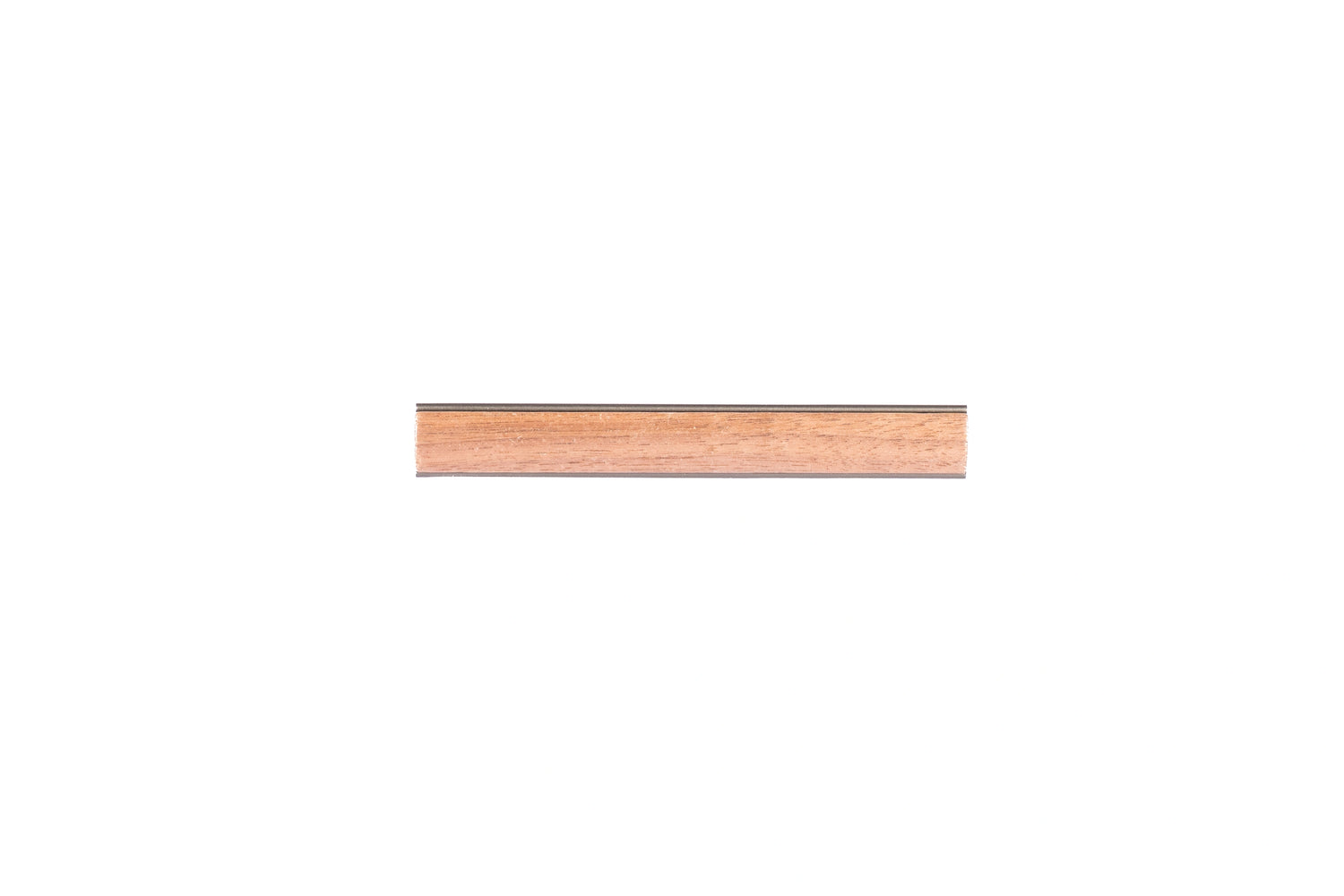 Drawer pull handle, Wood+aluminium, brown brushed finish, Mantara, Esha Handle W-0016, perfect for kitchen drawers and dressers