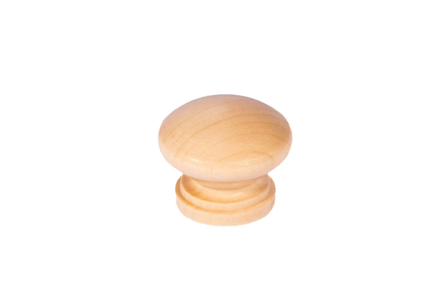 Mantara Alvara Knob W-0044 is a modern beech wood knob, ideal for kitchen drawers, dresser drawers.