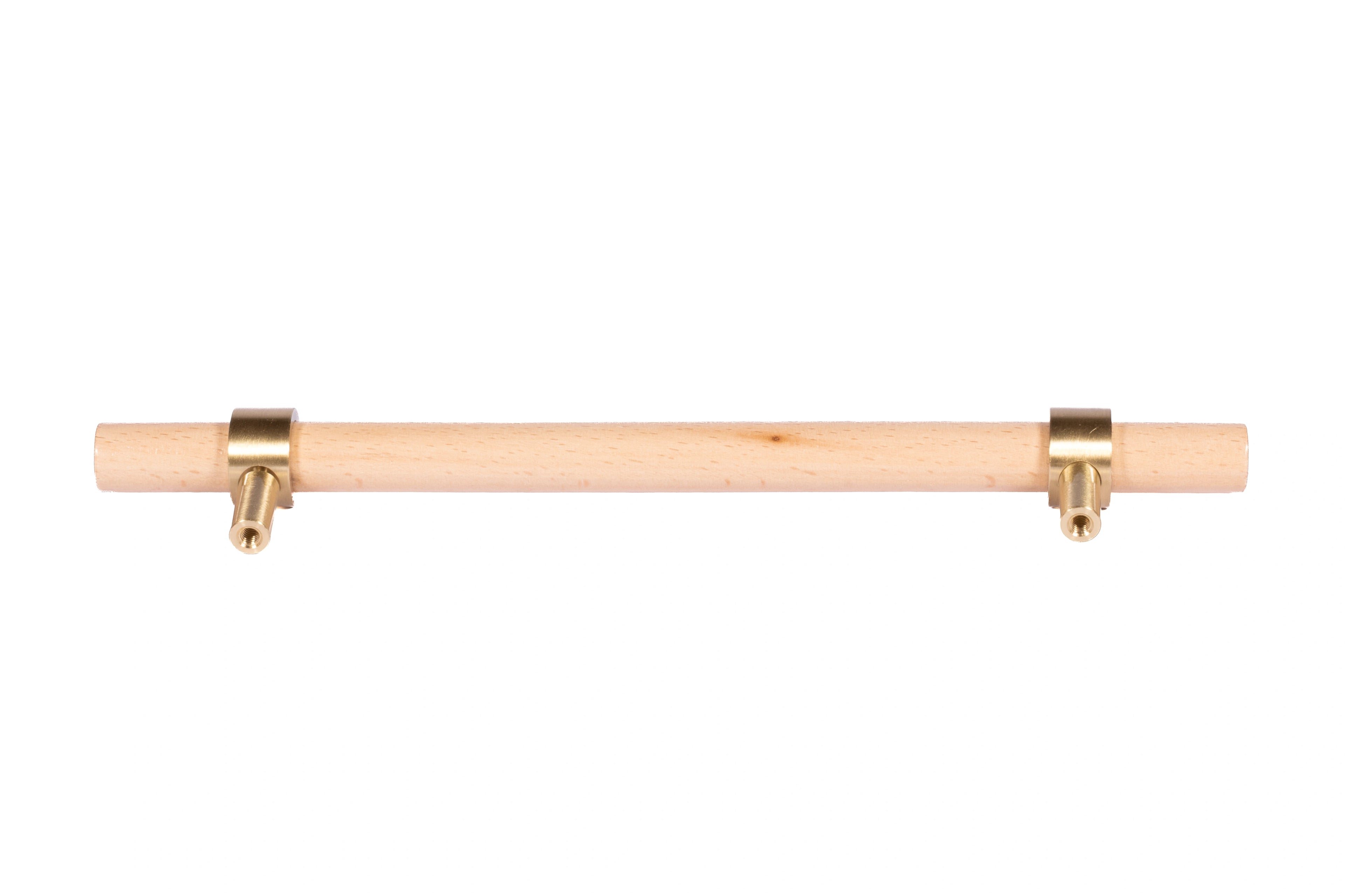 Mantara Aranya Handle W-0053 polished beech wood handle for kitchen and dresser drawers, modern design, pack of 1.