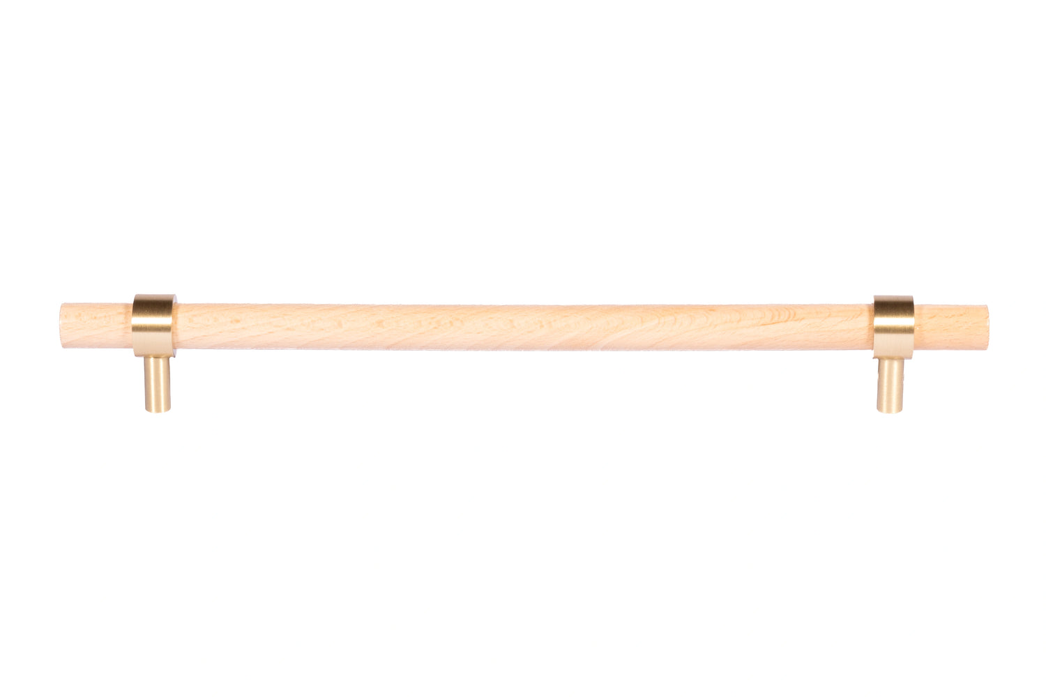 Mantara Aranya Handle W-0053 polished beech wood handle for kitchen and dresser drawers, modern design, pack of 1.