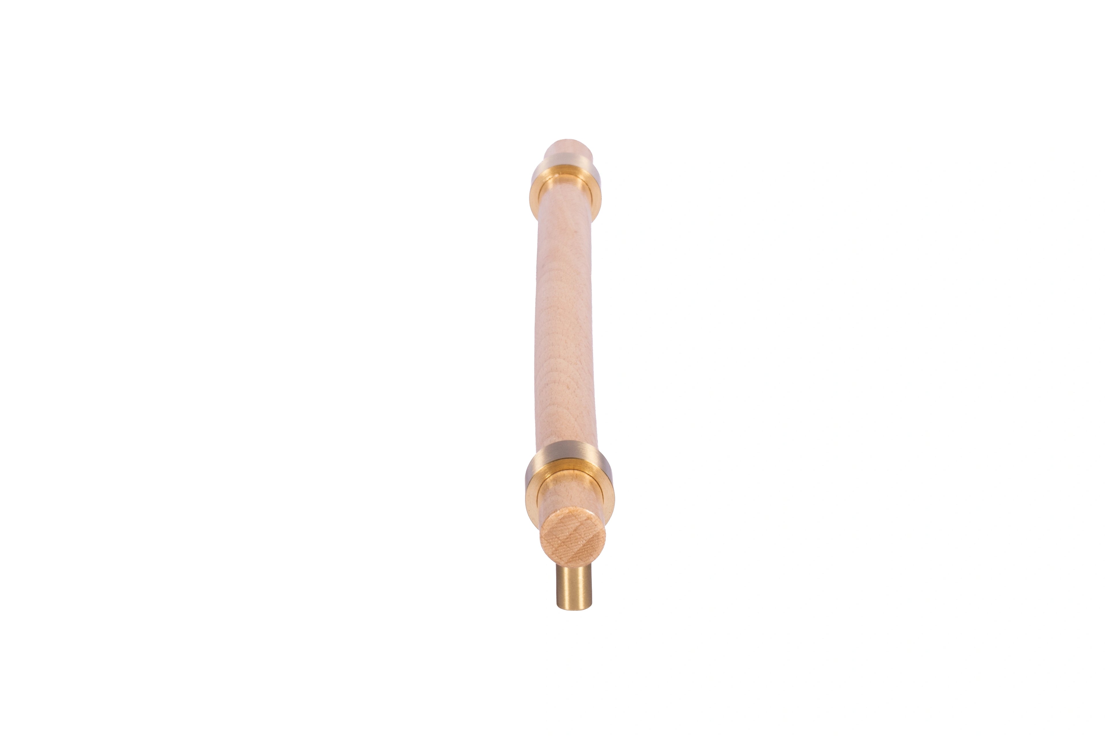 Mantara Aranya Handle W-0053 polished beech wood handle for kitchen and dresser drawers, modern design, pack of 1.