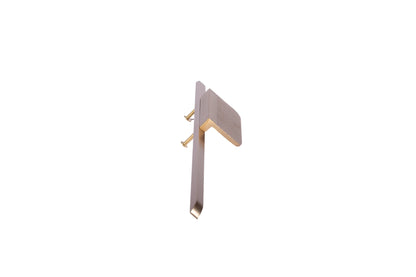 Mantara Talea Handle Z-0032 is a modern zinc handle in brushed rose gold finish, ideal for kitchen and dresser drawers.