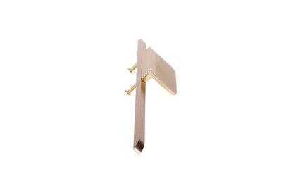 Mantara Talea Handle Z-0032 is a modern zinc handle in brushed gold finish, ideal for kitchen and dresser drawers.