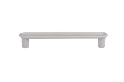 Mantara Valence Handle Z-0029 is a modern zinc alloy handle in brushed  grey finish, ideal for kitchen drawers, dresser drawers.