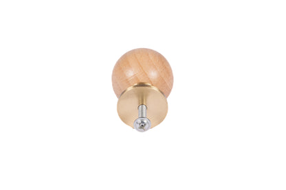 Mantara Globe Knob W-0049 is a modern beech wood knob, ideal for kitchen drawers, dresser drawers.