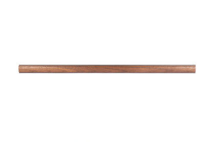 Drawer pull handle, Wood+aluminium, brown brushed finish, Mantara, Esha Handle W-0016, perfect for kitchen drawers and dressers