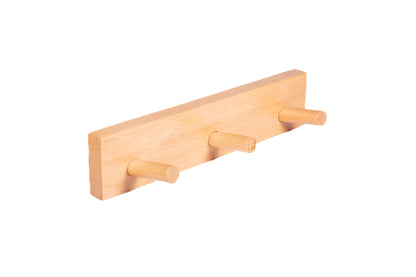 Mantara Drift Hook W-0057 is a modern beech wood hook with brushed finish, ideal for kitchen, bedroom, and other spaces.