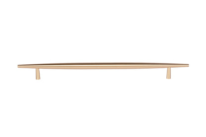 Mantara Gilded T Bar Handle B-0072 is a modern brass handle in brushed gold, ideal for wardrobes, doors, and kitchens.