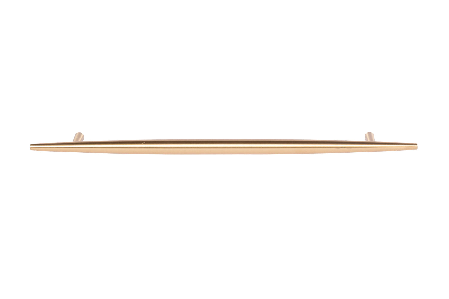 Mantara Gilded T Bar Handle B-0072 is a modern brass handle in brushed gold, ideal for wardrobes, doors, and kitchens.