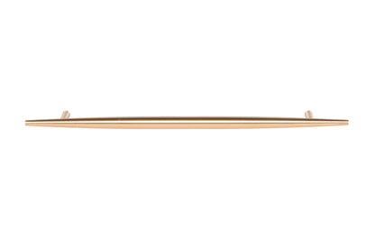 Mantara Gilded T Bar Handle B-0072 is a modern brass handle in brushed gold, ideal for wardrobes, doors, and kitchens.