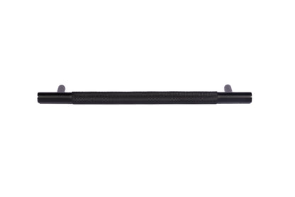 Mantara Enigma Handle B-0061 is a modern brushed brass handle in black, ideal for cupboards and drawers.