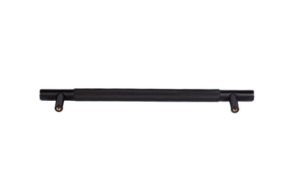 Mantara Enigma Handle B-0061 is a modern brushed brass handle in black, ideal for cupboards and drawers.