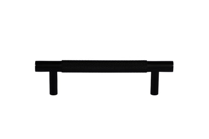 Mantara Enigma Handle B-0061 is a modern brushed brass handle in black, ideal for cupboards and drawers.