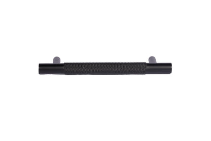 Mantara Enigma Handle B-0061 is a modern brushed brass handle in black, ideal for cupboards and drawers.
