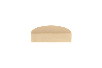 The Eliza Handle by Mantara B-0114 is a modern brushed brass handle in gold, ideal for drawers and cabinets.