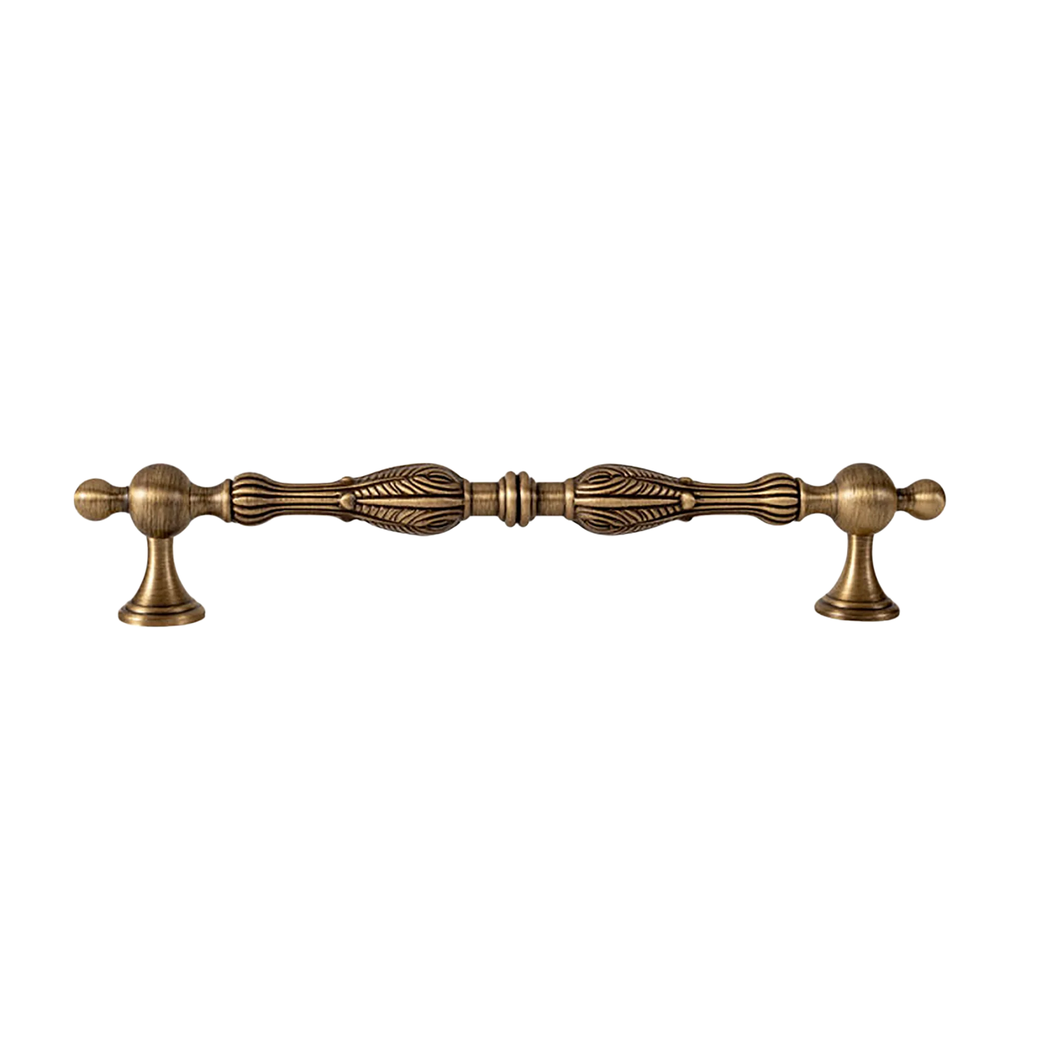 Tarin Handle B-0162 modern brass cabinet handle set, bronze brushed finish, multiple sizes 67mm to 200mm, ideal for kitchen drawers &amp; wardrobes by Mantara
