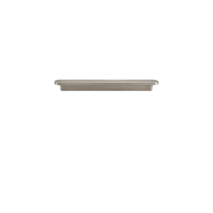 Mantara Plato Handle B-0067 is a modern brushed brass handle in silver, ideal for wardrobes, doors, and kitchens.