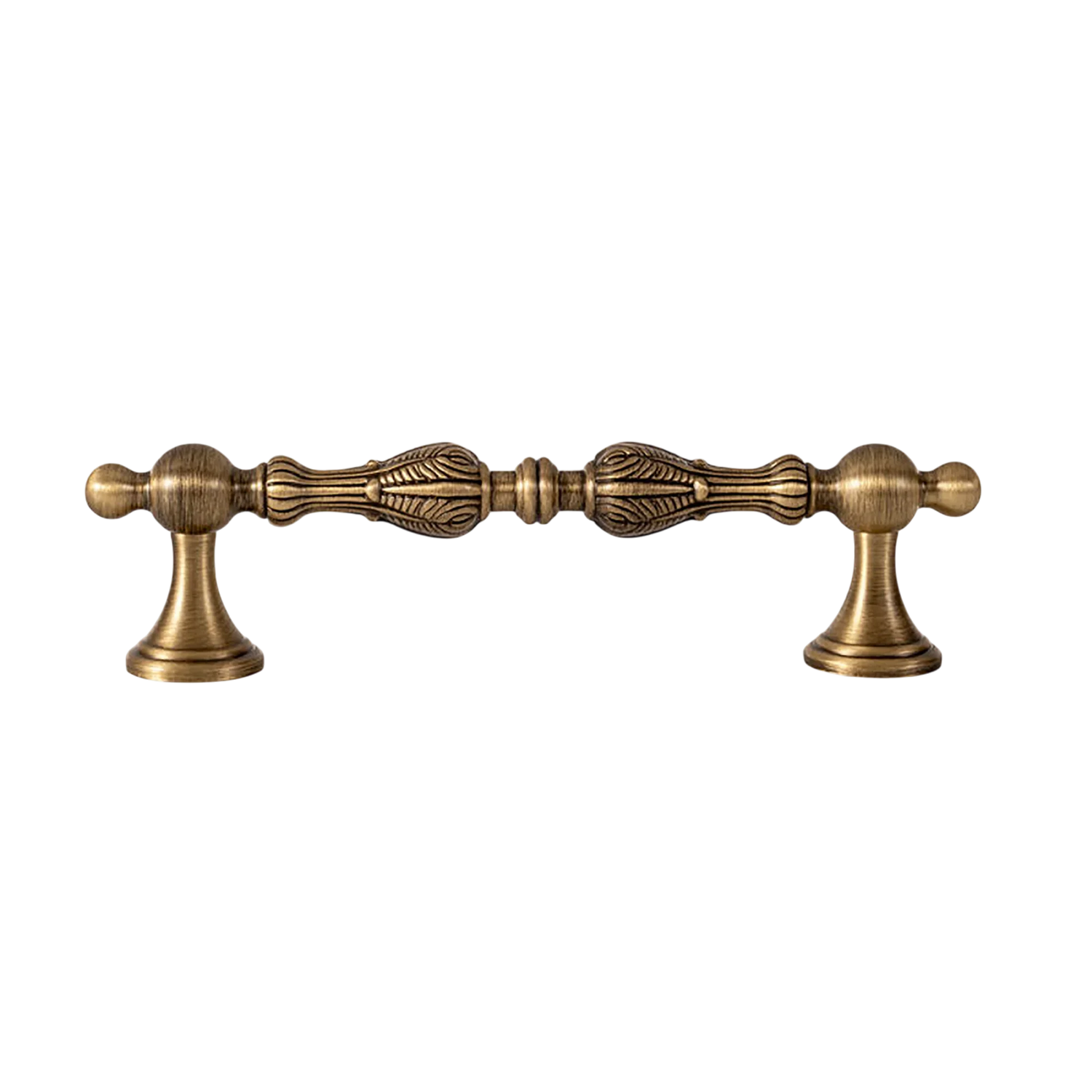 Tarin Handle B-0162 modern brass cabinet handle set, bronze brushed finish, multiple sizes 67mm to 200mm, ideal for kitchen drawers &amp; wardrobes by Mantara