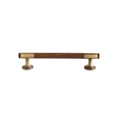 Rovan Hnadle B-0163 solid brass T bar cabinet pull handle, bronze walnut &amp; silver walnut finish, sizes 68mm 130mm 160mm, for kitchen drawers &amp; wardrobes by Mantara