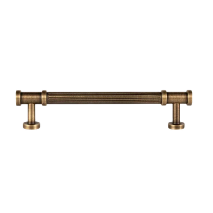 B-0136 solid brass cabinet knob &amp; pull handle, bronze brushed finish, sizes 30mm 123mm 156mm 219mm, for kitchen drawers &amp; wardrobes by Mantara